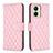 Leather Case Stands Flip Cover Holder B11F for Realme C33 (2023) Rose Gold