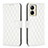 Leather Case Stands Flip Cover Holder B11F for Realme C33 (2023) White