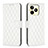 Leather Case Stands Flip Cover Holder B11F for Realme C51 White