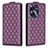 Leather Case Stands Flip Cover Holder B11F for Realme C55 Purple