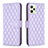 Leather Case Stands Flip Cover Holder B11F for Realme Narzo 50A Prime Purple