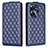 Leather Case Stands Flip Cover Holder B11F for Realme Narzo N55 Blue