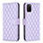 Leather Case Stands Flip Cover Holder B11F for Samsung Galaxy A02s Purple