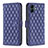 Leather Case Stands Flip Cover Holder B11F for Samsung Galaxy A04E Blue