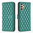 Leather Case Stands Flip Cover Holder B11F for Samsung Galaxy A13 4G Green
