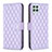 Leather Case Stands Flip Cover Holder B11F for Samsung Galaxy A22 4G Purple