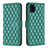 Leather Case Stands Flip Cover Holder B11F for Samsung Galaxy A31 Green