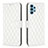 Leather Case Stands Flip Cover Holder B11F for Samsung Galaxy A32 5G White