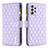 Leather Case Stands Flip Cover Holder B11F for Samsung Galaxy A52 5G Purple