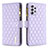 Leather Case Stands Flip Cover Holder B11F for Samsung Galaxy A52s 5G Purple