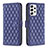 Leather Case Stands Flip Cover Holder B11F for Samsung Galaxy A53 5G Blue