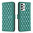 Leather Case Stands Flip Cover Holder B11F for Samsung Galaxy A53 5G Green