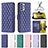 Leather Case Stands Flip Cover Holder B11F for Samsung Galaxy A72 4G