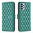 Leather Case Stands Flip Cover Holder B11F for Samsung Galaxy A72 5G Green