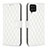 Leather Case Stands Flip Cover Holder B11F for Samsung Galaxy M12 White