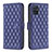 Leather Case Stands Flip Cover Holder B11F for Samsung Galaxy M40S Blue