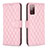 Leather Case Stands Flip Cover Holder B11F for Samsung Galaxy S20 FE (2022) 5G Rose Gold