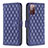 Leather Case Stands Flip Cover Holder B11F for Samsung Galaxy S20 FE 4G Blue