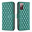 Leather Case Stands Flip Cover Holder B11F for Samsung Galaxy S20 Lite 5G Green