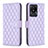 Leather Case Stands Flip Cover Holder B11F for Vivo Y02 Purple