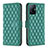 Leather Case Stands Flip Cover Holder B11F for Xiaomi Mi 11T Pro 5G Green