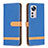 Leather Case Stands Flip Cover Holder B11F for Xiaomi Mi 12 5G Blue