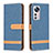 Leather Case Stands Flip Cover Holder B11F for Xiaomi Mi 12 5G Sky Blue