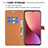 Leather Case Stands Flip Cover Holder B11F for Xiaomi Mi 12 Pro 5G