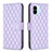 Leather Case Stands Flip Cover Holder B11F for Xiaomi Poco C50 Purple