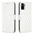 Leather Case Stands Flip Cover Holder B11F for Xiaomi Poco M5S White