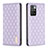 Leather Case Stands Flip Cover Holder B11F for Xiaomi Redmi 10 (2022) Purple