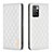 Leather Case Stands Flip Cover Holder B11F for Xiaomi Redmi 10 (2022) White