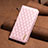 Leather Case Stands Flip Cover Holder B11F for Xiaomi Redmi 11A 4G Rose Gold