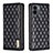 Leather Case Stands Flip Cover Holder B11F for Xiaomi Redmi A1 Plus Black