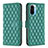 Leather Case Stands Flip Cover Holder B11F for Xiaomi Redmi K40 Pro+ Plus 5G Green