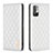 Leather Case Stands Flip Cover Holder B11F for Xiaomi Redmi Note 10 5G White