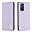 Leather Case Stands Flip Cover Holder B11F for Xiaomi Redmi Note 11 Pro 4G Purple