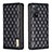 Leather Case Stands Flip Cover Holder B11F for Xiaomi Redmi Note 11 Pro 5G Black