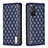 Leather Case Stands Flip Cover Holder B11F for Xiaomi Redmi Note 11 Pro 5G Blue
