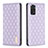 Leather Case Stands Flip Cover Holder B11F for Xiaomi Redmi Note 11S 4G Purple