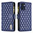 Leather Case Stands Flip Cover Holder B12F for OnePlus Nord CE 2 5G Blue