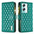 Leather Case Stands Flip Cover Holder B12F for Oppo A2 5G Green