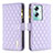 Leather Case Stands Flip Cover Holder B12F for Oppo A2 5G Purple