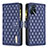 Leather Case Stands Flip Cover Holder B12F for Oppo A54s Blue