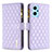 Leather Case Stands Flip Cover Holder B12F for Realme 9i 4G Purple