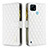 Leather Case Stands Flip Cover Holder B12F for Realme C21 White