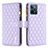 Leather Case Stands Flip Cover Holder B12F for Realme C31 Purple