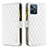 Leather Case Stands Flip Cover Holder B12F for Realme C31 White