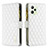 Leather Case Stands Flip Cover Holder B12F for Realme Narzo 50A Prime White