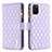 Leather Case Stands Flip Cover Holder B12F for Samsung Galaxy A02s Purple